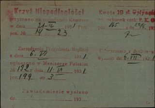 Dokument z Centralnego Archiwum Wojskowego