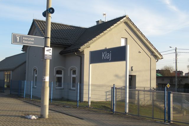 Stacja w Kłaju widok obecny